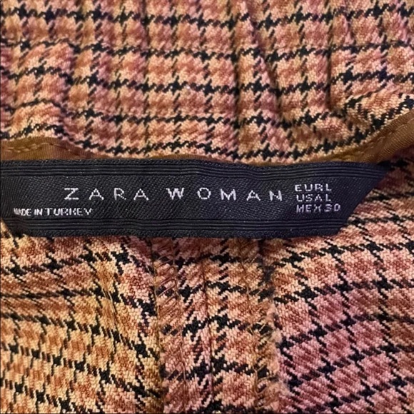 Zara Womans Plaid Trousers - Picture 4 of 4